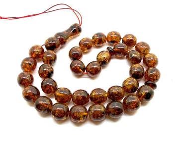 Baltische barnsteen tasbih gebedskralen rozenkrans,