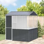 vidaXL Vogelkooi Antraciet 215 x 209 x 230 cm Gegevens staal, Dieren en Toebehoren, Verzenden, Nieuw