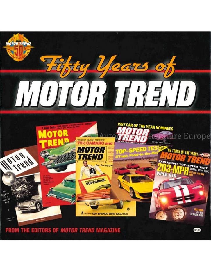 FIFTY YEARS OF MOTOR TREND  (FROM THE EDITORS OF MOTOR TRE.., Livres, Autos | Brochures & Magazines, Enlèvement ou Envoi