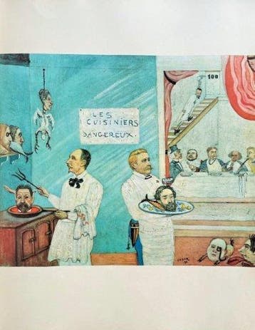 Ensor James ( 1860 - 1949 ) - Les cuisiniers dangereux, Antiek en Kunst