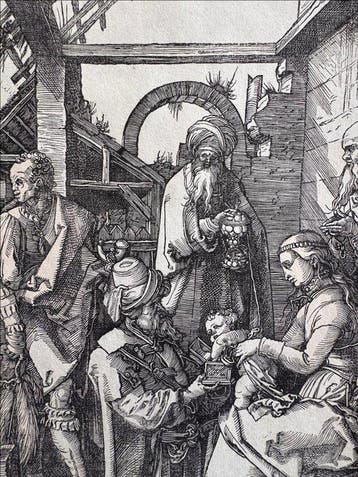 Albrecht Dürer (1471-1528), after - The adoration of the