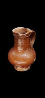 Aardewerk Kruik - 10.5 cm - Middeleeuwse kruik