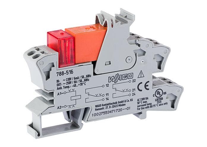 WAGO 230V AC Module De Relais À Double Changement - 788-516, Doe-het-zelf en Bouw, Elektriciteit en Kabels, Verzenden