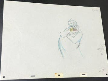 Walt Disney - Oorspronkelijke animatietekening van Ursula, Verzamelen, Nieuw