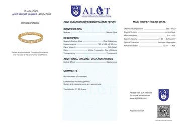 Sans prix de réserve - Bracelet Argent - Opal - Certifié, Bijoux, Sacs & Beauté