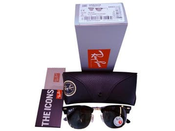 Veiling - Ray-Ban | Clubmaster Classic Polarized Zwart/Goud, Handtassen en Accessoires, Zonnebrillen en Brillen | Heren, Nieuw