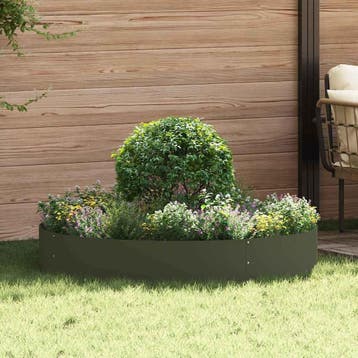 vidaXL Plantenring 5 st Olijf Groen 120 x 120 x 20 cm, Tuin en Terras, Verzenden, Nieuw