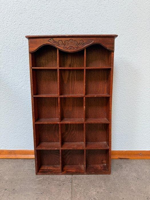 Wandrek - Hout - toonrek, Antiek en Kunst, Curiosa en Brocante