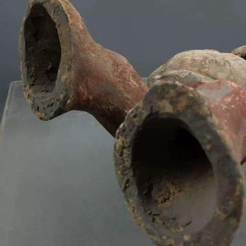Oud-Chinees, Han-dynastie Beschilderd terracotta Beschilderd