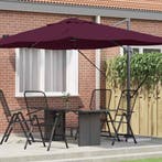 vidaXL Parasol Bordeaux Rood 351 x 250 x 260 cm Polyester en, Verzenden, Nieuw