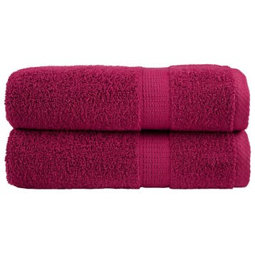 vidaXL Badhanddoeken SOLUND 2 st 600 g/m² 70x140 cm, Verzenden, Nieuw