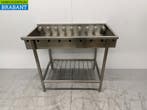 RVS Afvoertafel / rollenbaan tbv doorschuifvaatwasser 110 cm, Ophalen of Verzenden