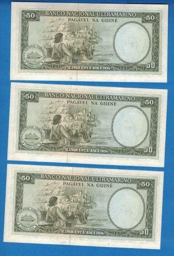 Portugees-Guinea. - 3 x 50 and 3 x 100 Escudos 1971 - Pick