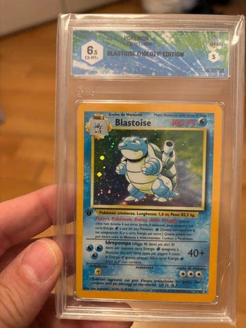 Pokémon - 1 Graded card - Tortank 2/102 Foil, Première, Nieuw