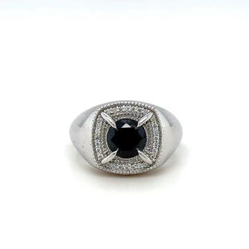 Ring - 14 karaat Witgoud - 1.48ct. tw. Diamant (Natuurlijk)