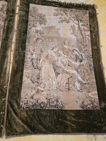 Wandtapijt (2) - 230 cm - 150 cm - Paar monumentale