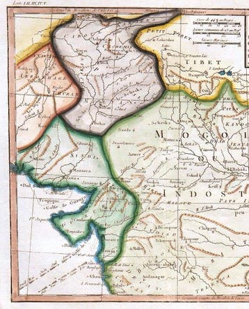 Asie - Nord de lInde; N. Bellin - Carte de la partie