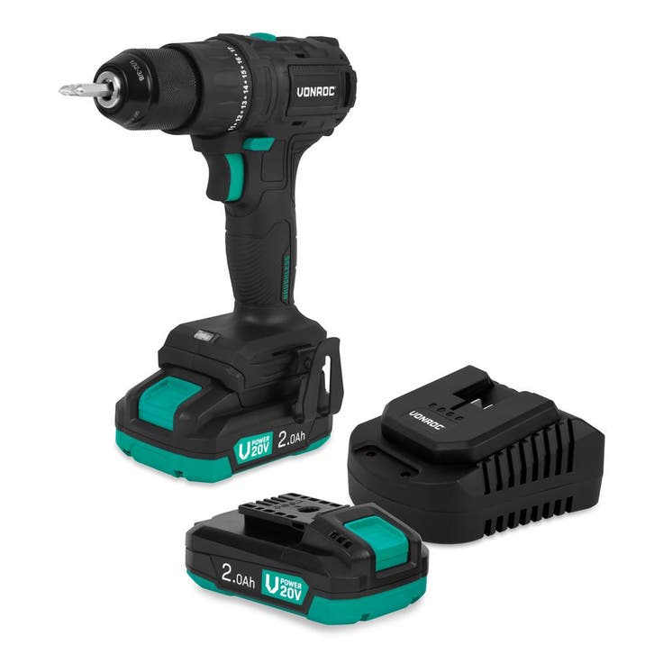VONROC PRO Accuboormachine 20V – 40 Nm – Brushless motor -, Doe-het-zelf en Bouw, Gereedschap | Boormachines, Nieuw, Verzenden