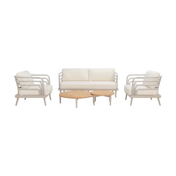 Luxe Loungeset aluminium met weersbestendige kussens, Tuin en Terras, Ophalen of Verzenden, Nieuw