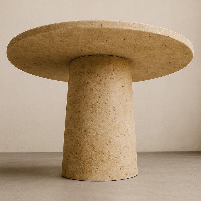 Salontafel - travertijn - rondetafel, Huis en Inrichting, Overige Huis en Inrichting