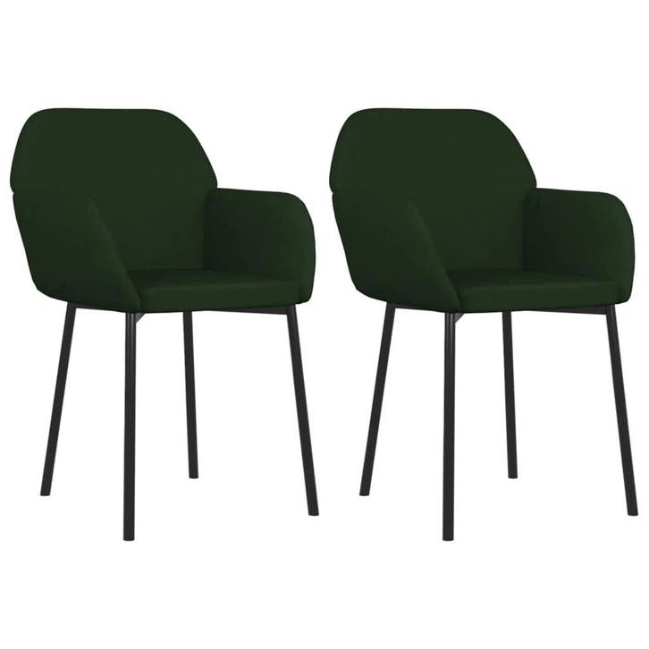 Fluweel Stoelen (2st) | 41% Korting | Retour Deal, Huis en Inrichting, Stoelen, Overige kleuren, Twee, Zo goed als nieuw, Overige materialen