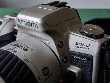 Minolta 505si Super & AF Zoom 3.5–5.6/28–80mm | Single lens, Nieuw