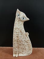 Royal Dux - Figurine - Stylized sitting cat - Biscuit de