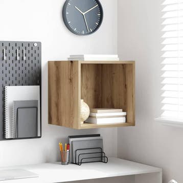 vidaXL Wandkast Muurmontage Artisan Eiken 37 x 37 x 37 cm, Huis en Inrichting, Kasten | Wandmeubels, Verzenden, Nieuw