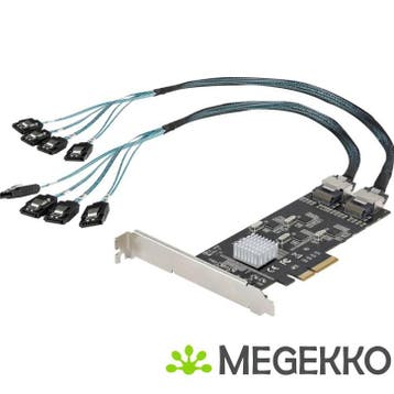 StarTech.com 8 Port SATA PCIe Kaart, PCI Express 6Gbps SATA, Computers en Software, Verzenden, Nieuw