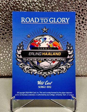 2026 Wild Card Road to Glory Erling Haaland 1/10 Card -, Nieuw