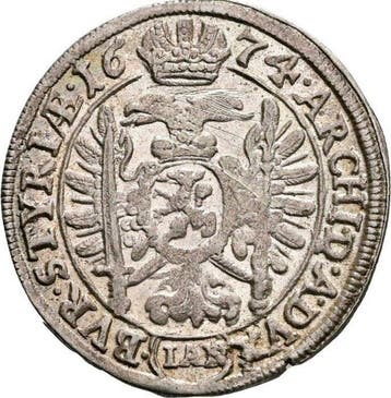 Oostenrijk. Leopold I. 6 Kreuzer 1674 (Zonder minimumprijs)