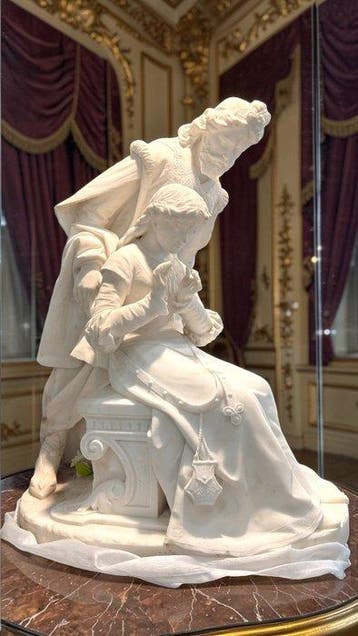 Cesare Fantacchiotti (1844-1922) Attribuita - Beeld, Faust e