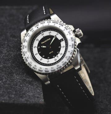 NauticFish WTW B&L - WorldTravelWatch Worldtimer - Keramik, Nieuw