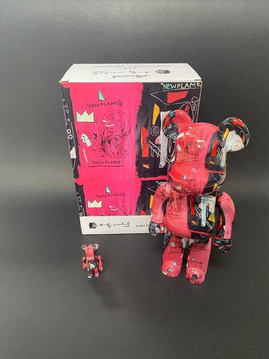 Medicom Toy - Be@rbrick 400% & 100% Andy Warhol ×, Antiek en Kunst, Kunst | Designobjecten