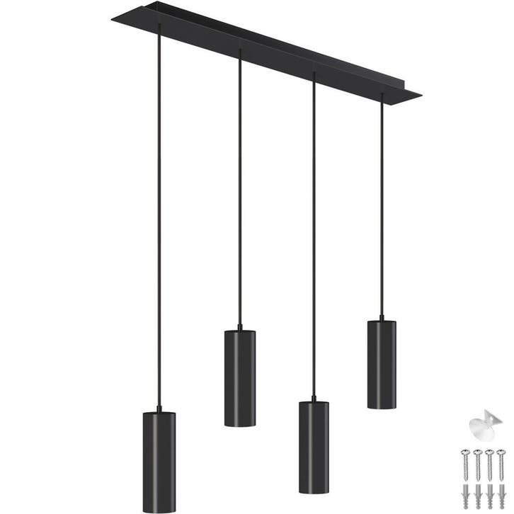 tectake Hanglamp Lumea, 4-flammig, in lengte verstelbare kab, Maison & Meubles, Lampes | Suspensions, Envoi