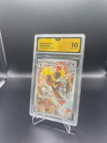 Pokémon - 1 Graded card - Armarouge #086 Pitch Black Full