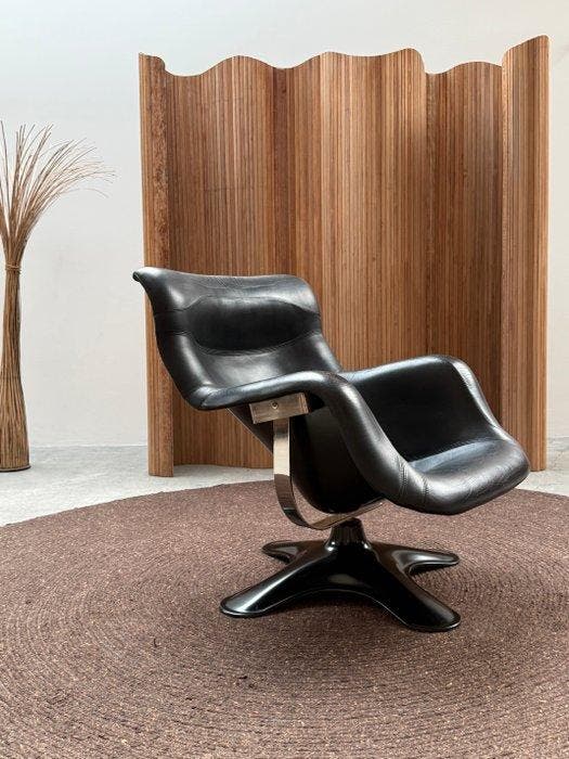 Haimi - Yrjö Kukkapuro - Fauteuil - manège - Cuir,, Antiquités & Art, Antiquités | Meubles | Chaises & Canapés