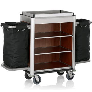 Huishoudwagen | ISABELLA | Aluminium/Hout | 3 Niveaus |, Verzenden, Nieuw in verpakking