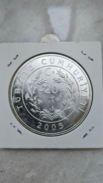 Turkije. 20 Yeni Lira 2005, Anatolian Mouflon (Zonder, Postzegels en Munten