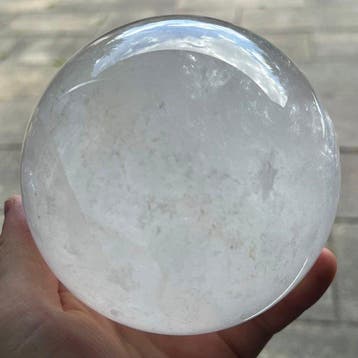 Good Quality AAA rock crystal sphere Kristal - Hoogte: 11.78, Verzamelen, Mineralen en Fossielen