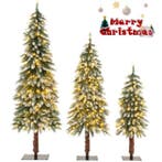 2dekans | Set van 3 Kunstkerstbomen Besneeuwde Kerstboom met, Ophalen of Verzenden, Nieuw