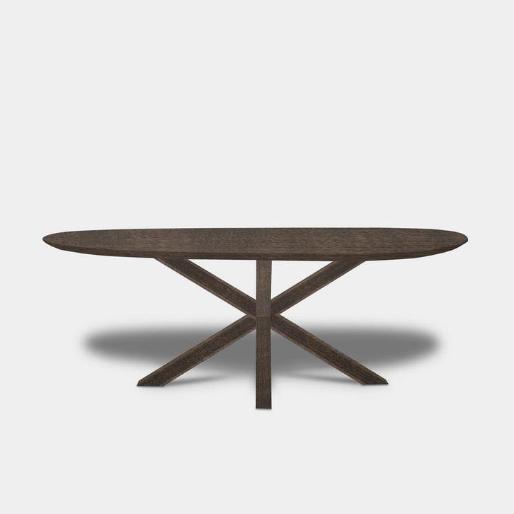 Tafel organisch eikenhout  Matrix Hout  300x125, Huis en Inrichting, Tafels | Eettafels