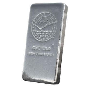 1 kilogram - Zilver .999 - 1 Kilo 999 Fine Silver Bar First