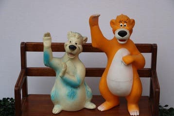 Disney Productions - 2 knijpfiguren Balloo - 1968 -, Nieuw