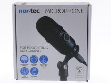 NOR-TEC GE013141 Microfoon met Standaard #5347, Muziek en Instrumenten, Microfoons, Ophalen of Verzenden, Gebruikt, Overige typen
