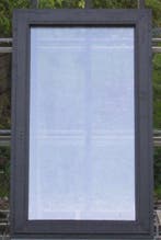 pvc raam ,chassis , venster 84 x 137 zwart ral 9005, 75 tot 150 cm, Kunststof, Raamkozijn, Nieuw