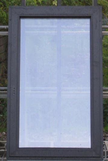 pvc raam ,chassis , venster 84 x 137 zwart ral 9005, 75 tot 150 cm, Kunststof, Raamkozijn, Nieuw