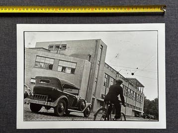 Boris Ignatovich - A Bicycle and a Car