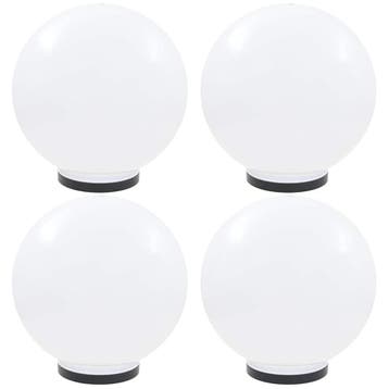 vidaXL LED-bollampen 4 st rond 40 cm PMMA, Verzenden