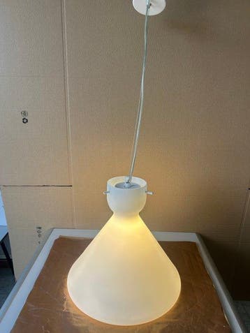Plafondlamp - geblazen glas, IJzer - geblazen glas